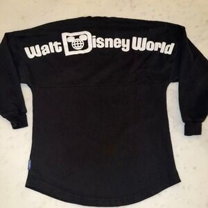 Disney Spirit‎ Jersey Walt Disney World Black XS Est 1971 Puff Print Long Sleeve